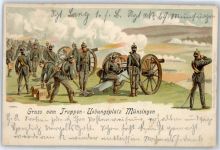 Münsingen Kaserne Lithographie