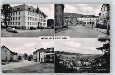 57223 W5910 Kreuztal , Westf - Amtshaus, Bahnhof, Kaiserstraße