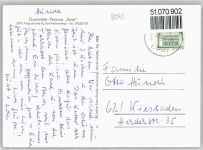 95671 W8599 Altglashütte , Oberpf - Gaststätte, Pension Rose