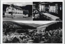 75399 W7267 Unterreichenbach , Kr Calw - Ortsansicht, Gasthaus zur Sonne