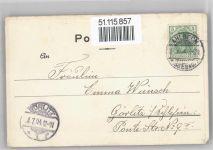 17419 O2252 Seebad Ahlbeck Künstlerkarte Landungsbrücke