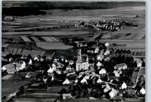 88416 W7955 Steinhausen an der Rottum - Fliegeraufnahme mitWallfahrtskirche