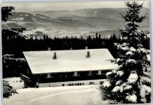 94239 W8375 Ruhmannsfelden - Winter-Karte Pension und Ferienheim Berggasthaus Loderhard