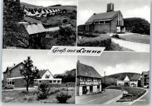 37627 W3457 Lenne am Solling - Siedlung, Schule, REWE-Markt Sonnemann