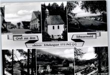 75242 W7531 Steinegg , Baden - Dorfstrasse, Schlossruine und Kapelle,Dorfansicht