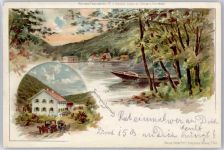 67146 W6705 Deidesheim Lithographie / Künstlerkarte sign. Gobmann