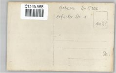 99189 O5102 Gebesee - Erfurterstrasse , Photopostkarte