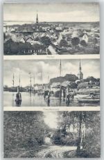 24376 W2340 Kappeln , Schlei - Kirche, Ortsansicht, Hafen