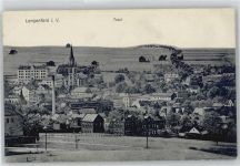 08485 O9802 Lengenfeld , Vogtl - Kirche, Ortsansicht