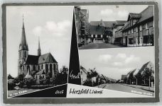 59510 W4775 Herzfeld , Westf Gebrauchsspuren St. Ida-Kirche, Diestedder Straße, Wöhrder Straße