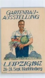 04416 O7113 Markkleeberg Künstlerkarte Gartenbau Ausstellung