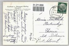 35469 W6301 Allendorf (Lumda) - Totalansicht und Gasthaus mit Metzgerei