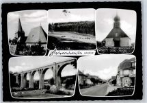 34513 W3544 Sachsenhausen , Waldeck - Kirche, Brücke