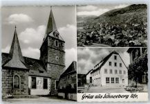 63936 W8762 Schneeberg , Unterfr - Kirche, Kindergarten