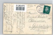 97461 W8729 Hofheim , Unterfr - Marktplatz, Bahnpoststempel