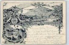63924 W8764 Kleinheubach - 1898, Schloss, Engelsburg, Fabrik, Schiffe