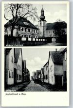 63868 W8751 Großwallstadt - Kirche Pfarrhaus Turmgasse