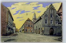 63785 W8753 Obernburg a. Main - Römerstraße mit kath. Kirche