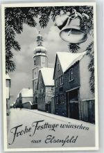 63820 W8751 Elsenfeld Künstlerkarte Winter-Karte , Weihnachten
