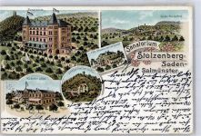 63628 W6483 Soden-Stolzenberg 1904 Lithographie Sanatorium