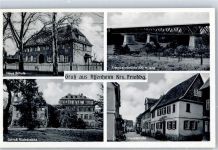 61130 W6361 Assenheim , Hess - Schule Eisenbahnbrücke Hauptstrasse