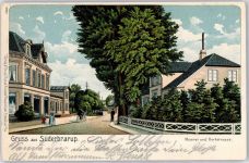 24392 W2347 Süderbrarup Lithographie Meierei Dorfstrasse