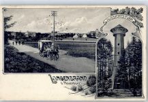 75328 W7542 Langenbrand , Württ 1906 - Aussichtsturm Postkutsche