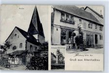 63589 W6464 Altenhaßlau - Kirche Kriegerdenkmal Handlung Bär