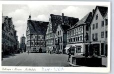 86732 W8867 Oettingen i.Bay. - Marktplatz Brunnen