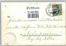 50354 W5030 Hermülheim 1900 Lithographie Gruss aus der Kranzmaar Wasserturm Schützenplatz