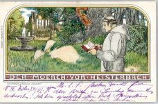 53639 W5330 Heisterbach 1898 Künstlerkarte Der Mönch von Heisterbach