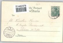 53639 W5330 Drachenfels 1901 Lithographie / Künstlerkarte Gruß vom Drachenfels