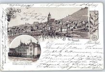 34576 W3588 Homberg , Efze Lithographie 1902 Seminar