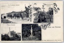 24988 W2391 Oeversee 1909 - Gasthaus Lornez Denkmal