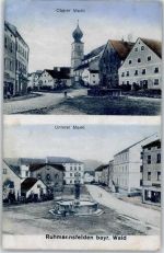 94239 W8375 Ruhmannsfelden - Oberer und Unterer Markt Brunnen