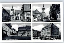 77731 W7608 Willstätt - Hauptstrasse Kriegerdenkmal Schulhaus