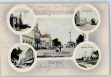 Bohumin Oderberg - Bahnhof Jubiläums Denkmal Ev. Kirche Kath. Kirche Kutsche Nordbahnstraße
