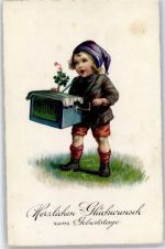 Kind mit Drehorgel Drehorgel 1930