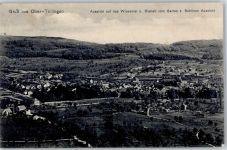 79539 W7850 Tüllingen 1913 - Ober-Tüllingen Blick vom Garten zur Schönen Aussicht auf das Wiesental Riehen