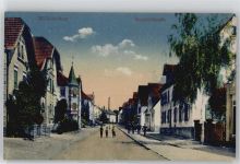 75417 W7130 Mühlacker Lithographie Bahnhofstrasse