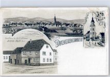 65719 W6238 Diedenbergen Künstlerkarte Gasthaus zum Gold Stern