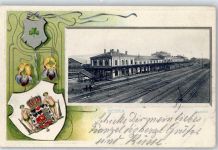 36179 W6440 Bebra 1903 Passepartout Bahnhof Prägedruck