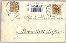 21762 W2178 Otterndorf , Niederelbe 1898 - Straßenansicht Postamt