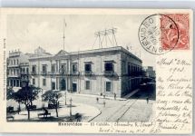 Montevideo 1903 Lithographie / Mondschein