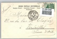 Montevideo 1903 Lithographie / Mondschein