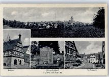 71409 W7052 Schwaikheim - Rathaus Kriegerdenkmal