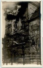 10115 W1000 Berlin Mitte Foto AK Strassenkampf Marstall Artillerie-Volltreffer