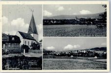 63589 W6464 Altenhaßlau - Wilhelmskirche Siedlung am Steines Leihbücherei Schreibwaren Handlung