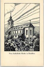 66976 W6782 Rodalben Künstlerkarte Kirche