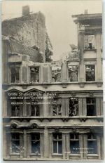 10115 O1020 Friedrichshain Foto AK Strassenkampf Zerstörtes Haus Palisadenstrasse